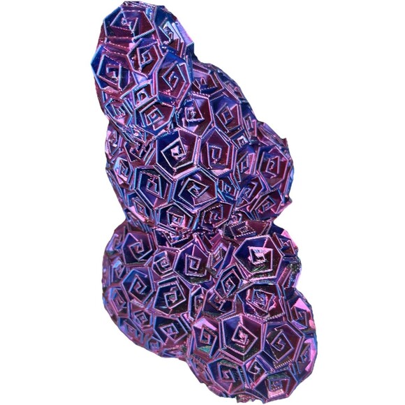 Kocyns 3D Printed Rose Bear Geometric Art Sculpture Iridescent Abstract Figure - Picture 4 of 5